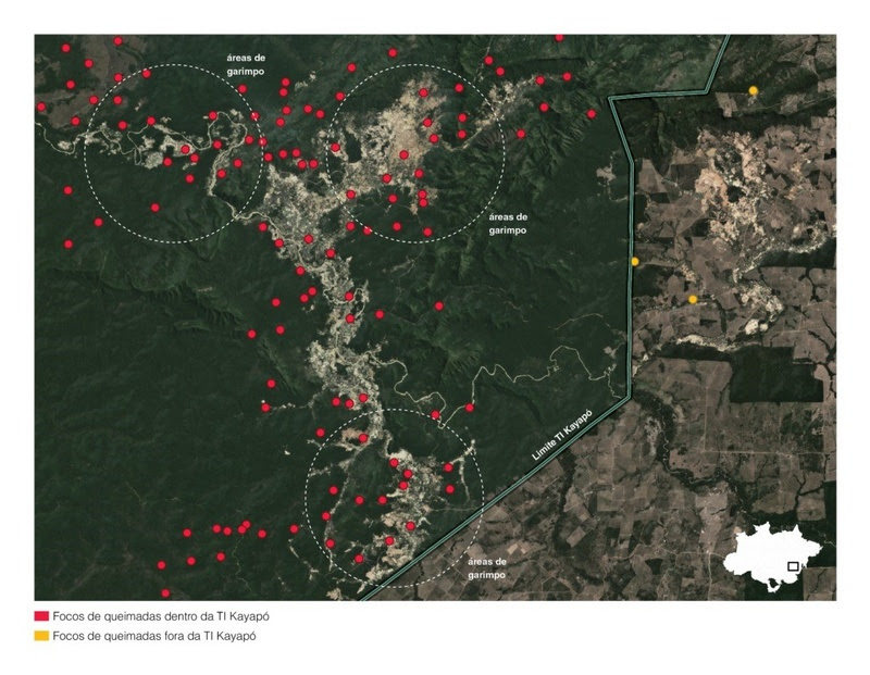 Fogo nas terras indígenas é o maior já registrado em mais de 20 anos